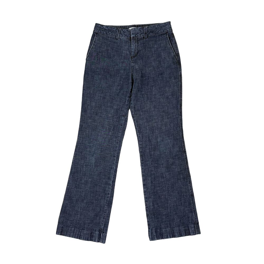 Coldwater Creek Trouser Jeans Womens 6 Dark Wash Natural Fit Stretch Denim